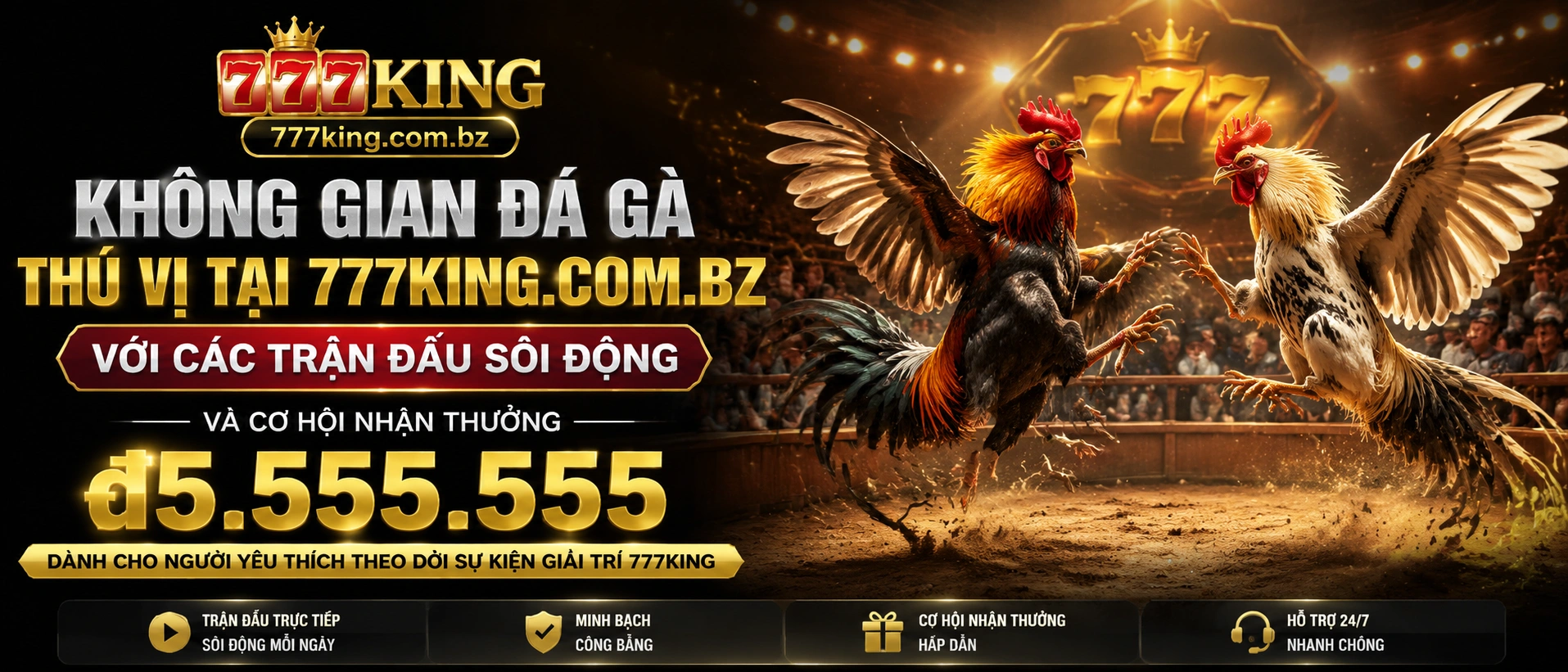 777King Đá Gà giao diện danh mục trên mobile