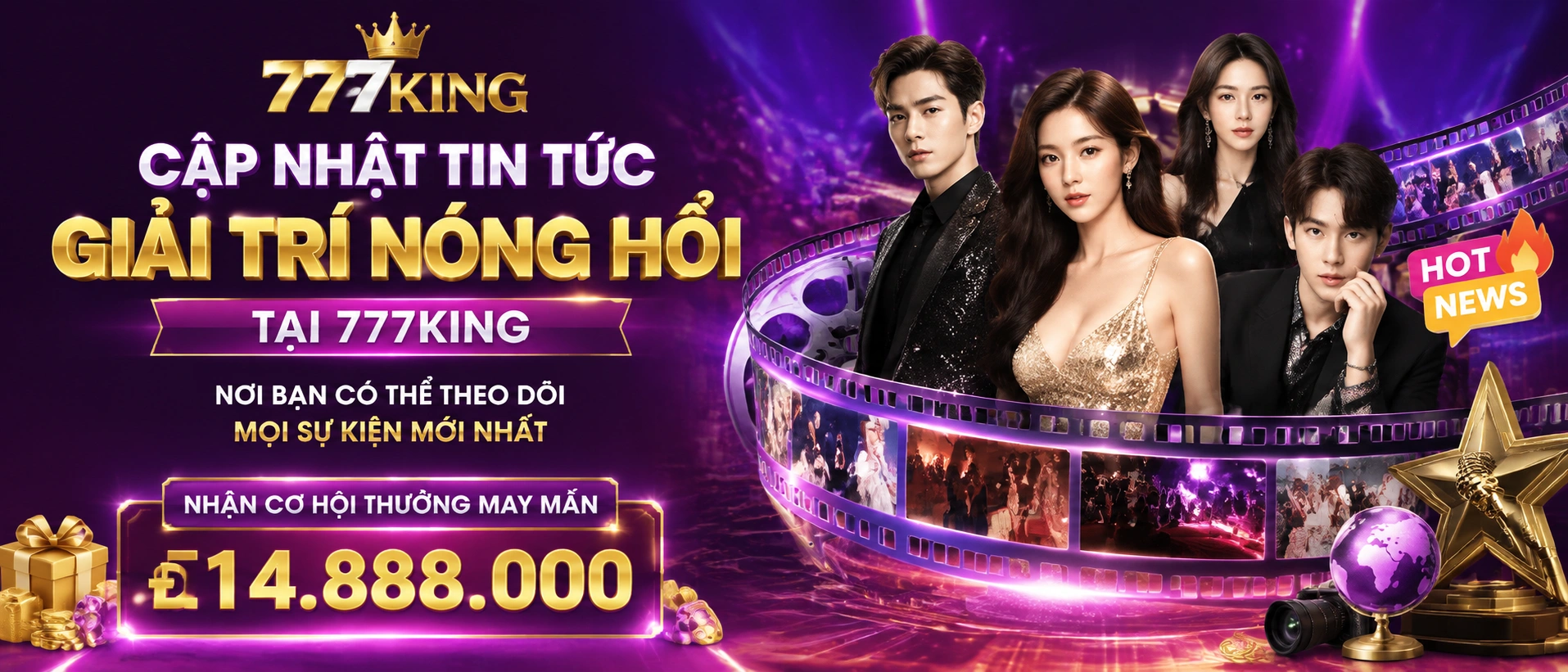Giao diện Tin Tức 777king trên điện thoại với các mục cập nhật nổi bật