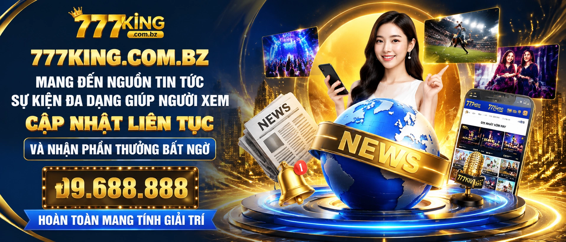 Người dùng xem khuyến mãi lễ hội và cập nhật sự kiện trên 777king