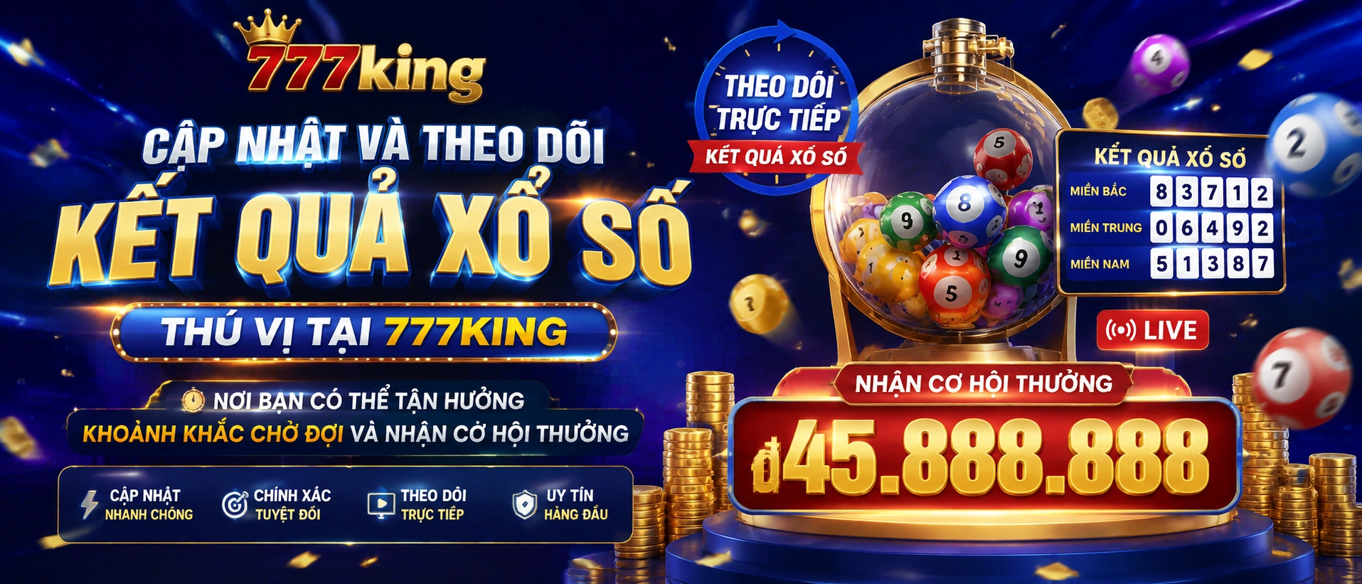 Xổ Số Online 777King - trung tâm dữ liệu và tra cứu kết quả